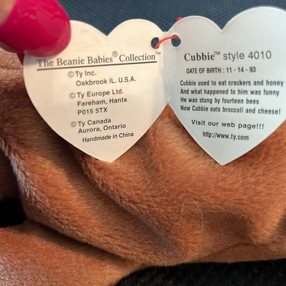 Ty Cubbie the brown bear mint condition never used or played with comes with tag - Picture 8 of 8